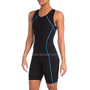 Wholesale black cyan marathon women's triathlon suit manufacturer