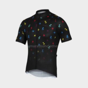 wholesale black multi-color short sleeves marathon t-shirt in USA