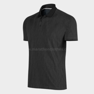 wholesale black polo short sleeves marathon t-shirt manufacturer