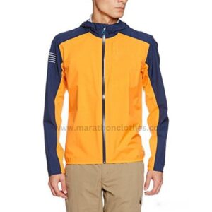wholesale men's yellow and blue performance marathon jacket