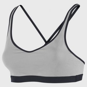 Marathon grey and black strappy sports bra Manufacturer in USA